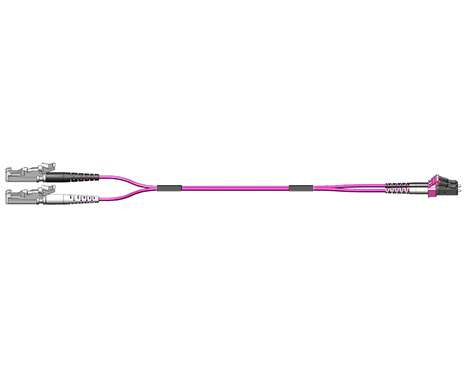 Fig.8 Patchkabel, 2.0mm, E2000PC-LCPC, 50/125µm OM4, 2.0m