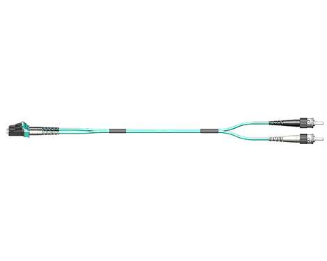 Fig.8 Patchkabel, 2.0mm, LCPC-STPC, 50/125µm OM3, 0.5m
