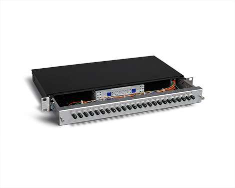 KEV 1HE Aluminium, 12 x STPC, 50/125µm OM4