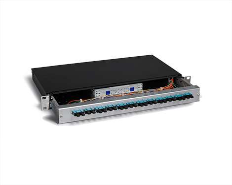 KEV 1HE Aluminium, 12 x SCPC, 9/125µm (6xSCPC duplex)