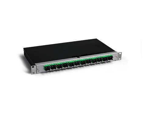 KEV 1HE Aluminium, 48 x SCAPC, SM (24xSCAPC duplex)