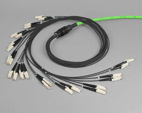 Kabelaufteiler, 2 x E2000PC, 62.5/125µm OM1, H&S