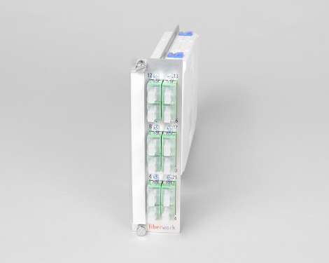 Einschubmodul 7TE, 24 x LCAPC 9/125µm (6xLCAPC quad)