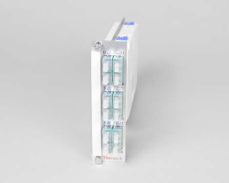 Einschubmodul 7TE, 24 x LCPC, 50/125µm OM3 (6xLCPC quad)