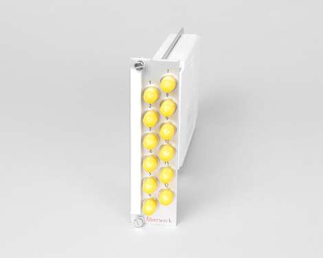 Einschubmodul 7TE, 12 x FCAPC, 9/125µm