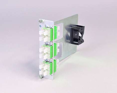 Einschubmodul 7TE, 24 x LCAPC, SM, mit Bügel (6xLCAPC quad)