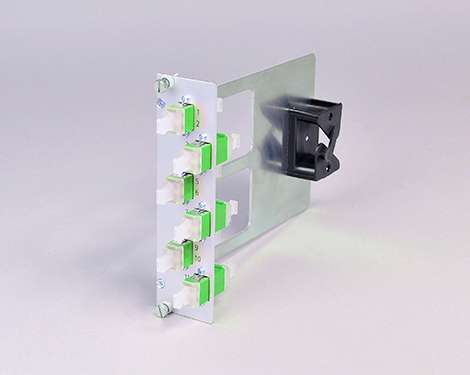 Einschubmodul 7TE, 8 x LCAPC, SM, mit Bügel (4xLCAPC duplex)