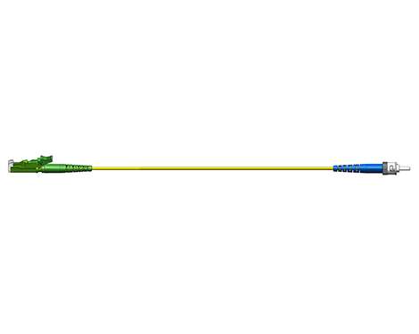 Simplex Patchkabel, 1.7mm, E2000APC-STPC, 9/125µm, 1.0m