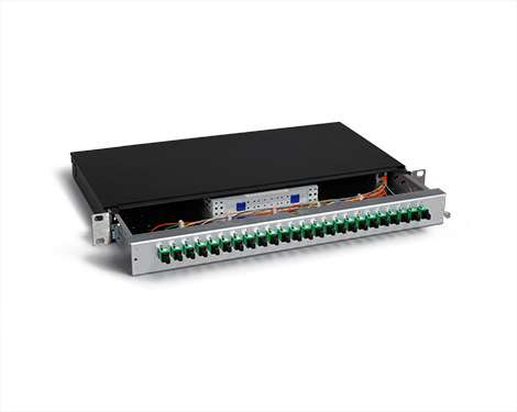 KEV 1HE Aluminium, 8 x LSH APC / E2000®APC FBW, 9/125µm