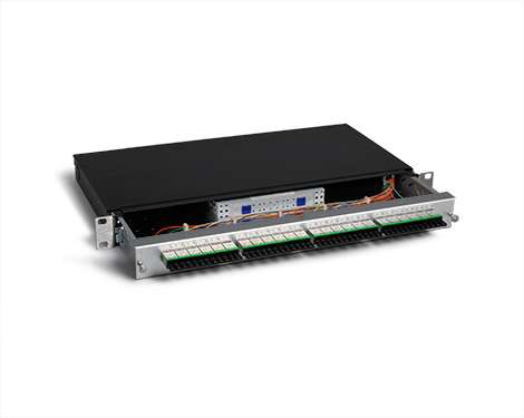 KEV 1HE Aluminium, 48 x LSH APC / E2000®APC FBW, 9/125µm